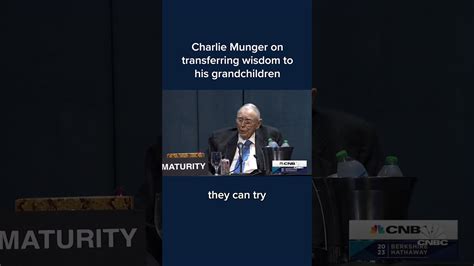 Charlie Munger on transferring wisdom to his grandchildren #Shorts - The Global Herald