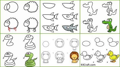 Easy Animals To Draw For Beginners | DRAW IT OUT