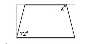 How to find an angle in a trapezoid - ACT Math