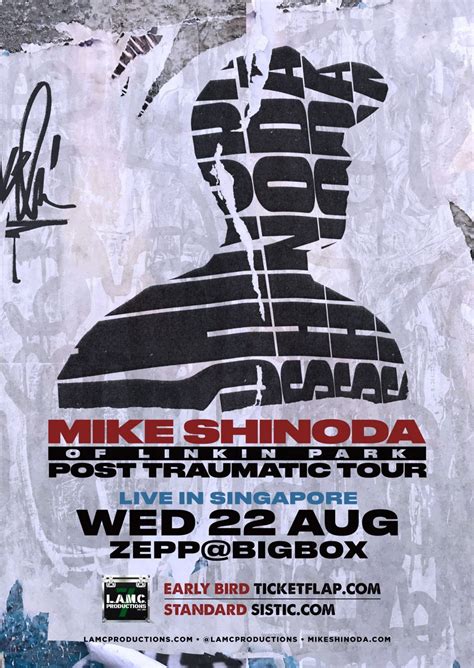 Mike Shinoda adds Singapore to Post Traumatic Tour