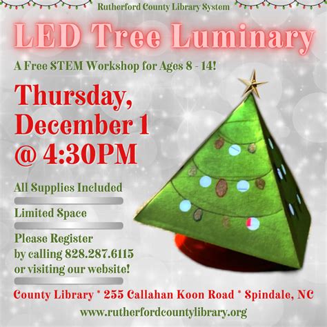 Christmas Tree Luminaries – Rutherford County Library System
