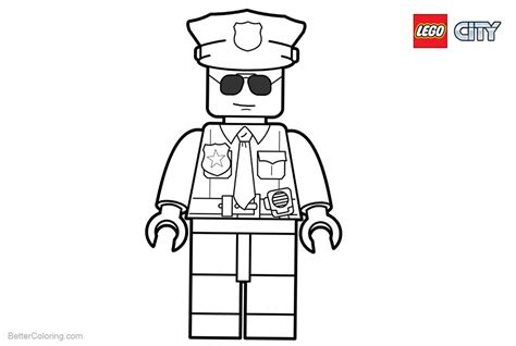 Lego City Police Coloring Pages - Free Printable Coloring Pages