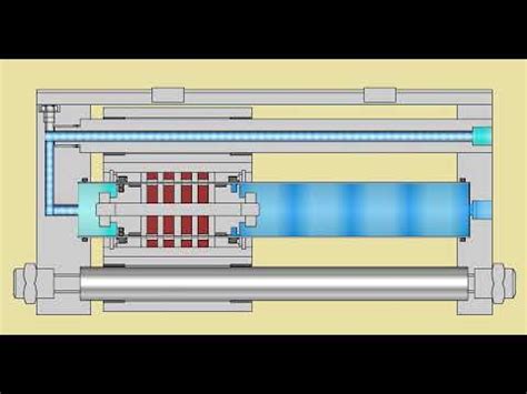 Magnetically coupled rodless cylinder slider type - YouTube