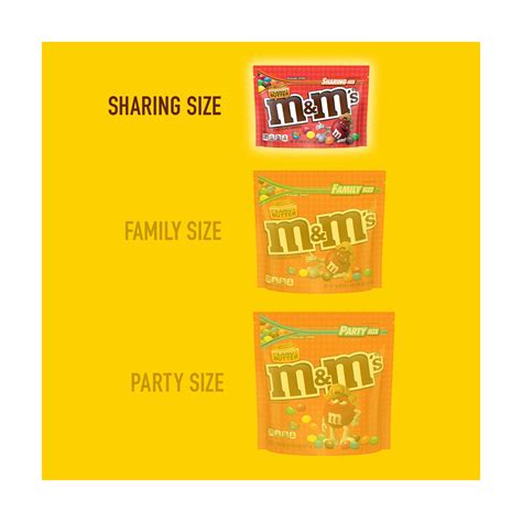M&M'S Peanut Butter Milk Chocolate Candy Sharing Size Bag, 9.6 oz