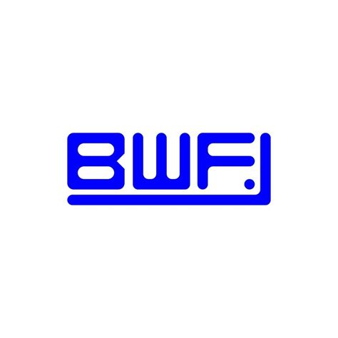 BWF letter logo creative design with vector graphic, BWF simple and ...