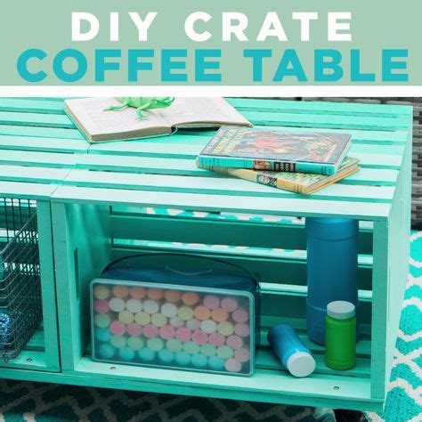 DIY Crate Coffee Table Wooden Crate Coffee Table, Diy Wooden Crate, Crate Diy, Outdoor Coffee ...