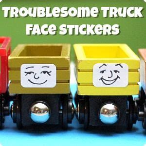 DIY Troublesome Truck Face Stickers for Wooden Trains