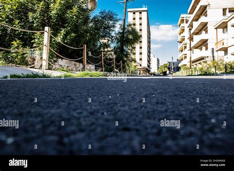 Varosha, Northern Cyprus - January 06, 2022 Cityscape of Varosha, a ...