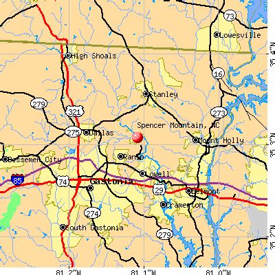 Spencer Mountain, North Carolina (NC 28056) profile: population, maps ...