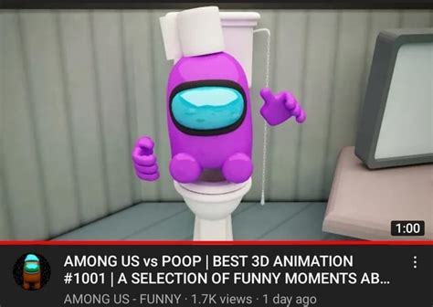 AMONG US vs POOP I BEST ANIMATION #1001 I A SELECTION OF FUNNY MOMENTS ...