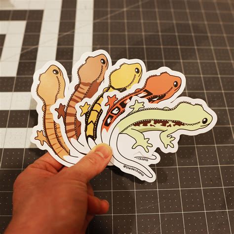 Crested Gecko Morph Stickers/ Decals – Geckopia