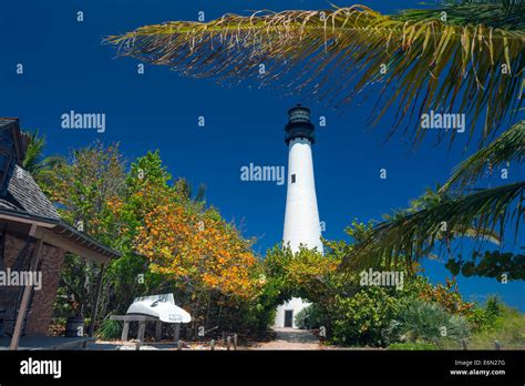 LIGHTHOUSE CAPE FLORIDA STATE PARK BISCAYNE BAY FLORIDA USA Stock Photo ...