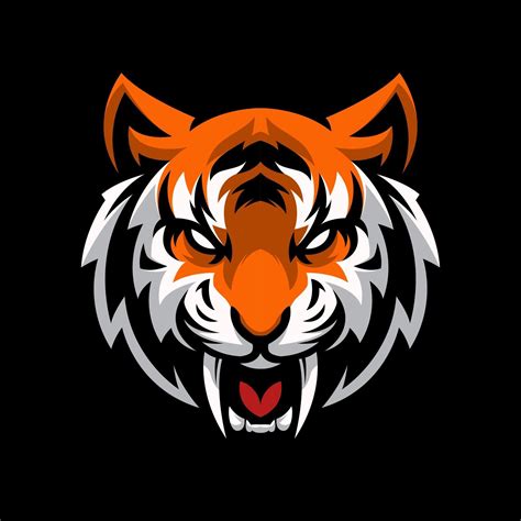 Angry tiger head mascot 1937387 Vector Art at Vecteezy