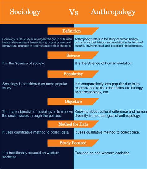 Difference Between Sociology and Anthropology(With Table) - Differencify