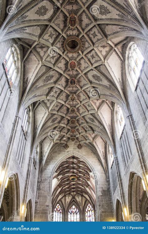 Central Nave of the Berne Cathedral. Interior of the Berne Cathedral Editorial Stock Image ...