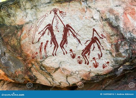 Indigenous Aboriginal Rock Art in Australia`s Kimberley Region Just Out of Kalumburu Editorial ...