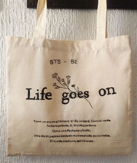 Tote bag de Life goes -BTS en 2024 | Totes de lona, Ropa kpop, Serigrafía