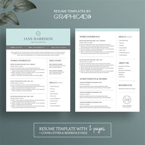 2 Page Cv Template Free - Resume Format | Resume template word, Downloadable resume template ...