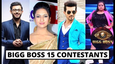 New List Of Confirmed Contestants Of Bigg Boss 15 - Divyanka Tripathi, Arjun Bijlani, # ...