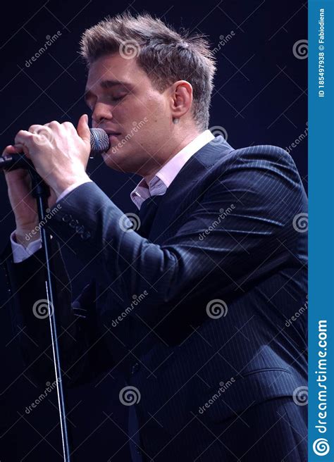 Michael Buble during the Concert Editorial Stock Photo - Image of artist, citizenship: 185497938