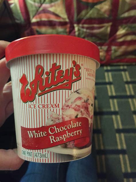 Whitey's Ice Cream: White Chocolate Raspberry