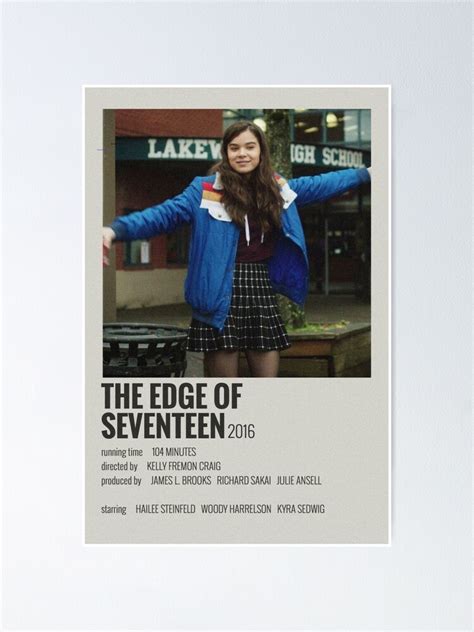 "the edge of seventeen" Poster for Sale by hala- | Redbubble