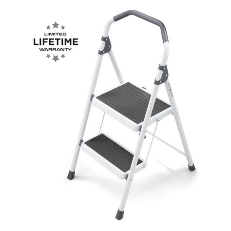 Gorilla Ladders 2-Step Steel Lightweight Step Stool Ladder 225 lbs ...