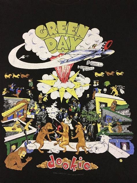 VTG 1994 Green Day Dookie Tour Concert Shirt EUC OOP Brockum XL ...