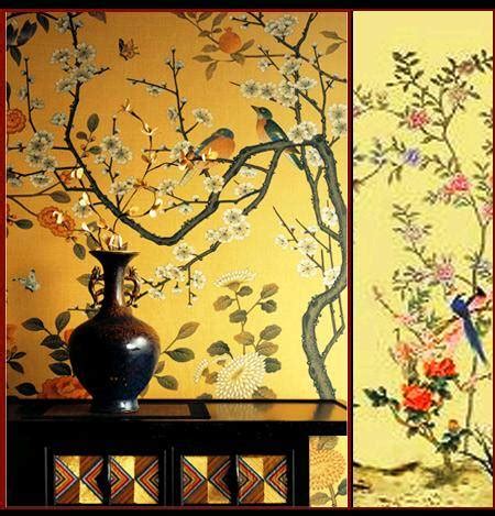 Chinoiserie Wallpaper(id:1632416). Buy decorative wallpaper, handpainted wallpaper, chinese ...