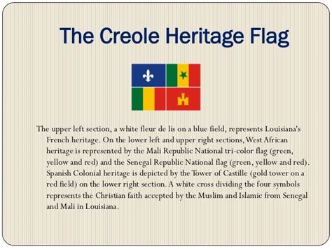 Louisiana Creole Heritage Presentation