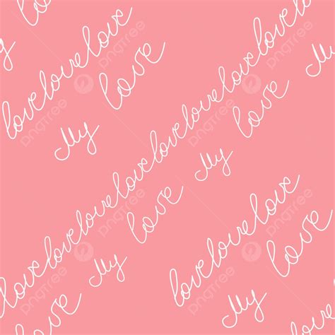 Love Text Pink Seamless Pattern Background, Heart, Pink, Concept ...