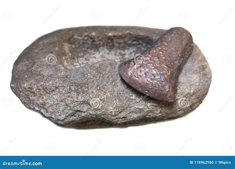 Stone Carved Axe-head Mould and Copper Piece Stock Photo - Image of ...