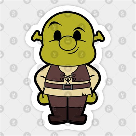 Shrek Chibi - Shrek - Sticker | TeePublic