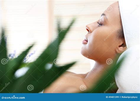 Relax in the spa stock image. Image of head, massaging - 49401399