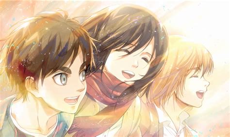 #Anime Attack On Titan Armin Arlert Eren Yeager Mikasa Ackerman ...