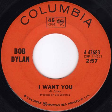 Bob Dylan - I Want You (1966, Vinyl) | Discogs