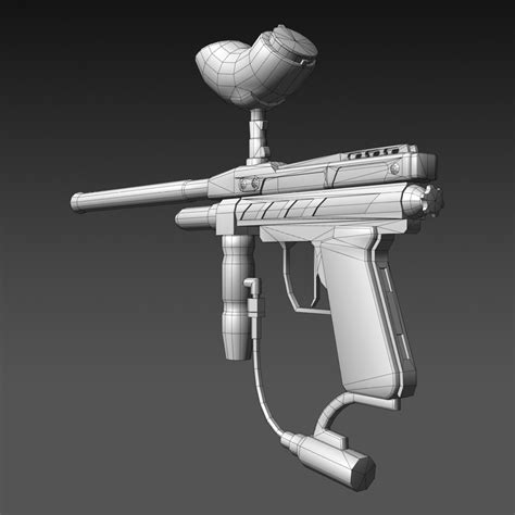 3d paintball gun model