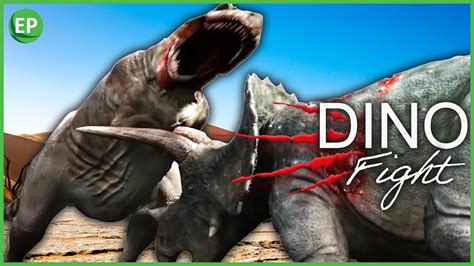 Dinosaur fight: T Rex vs Triceratops | Learn about dinosaurs | Dino battle | the Dinosaur - YouTube