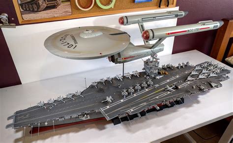 Two 1/350 scale USS Enterprises - Album on Imgur | Star trek models, Star trek enterprise, Star ...