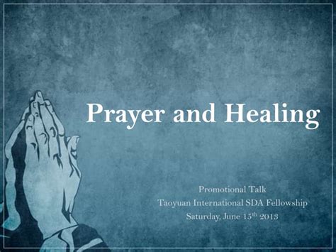 Prayer and healing | PPT