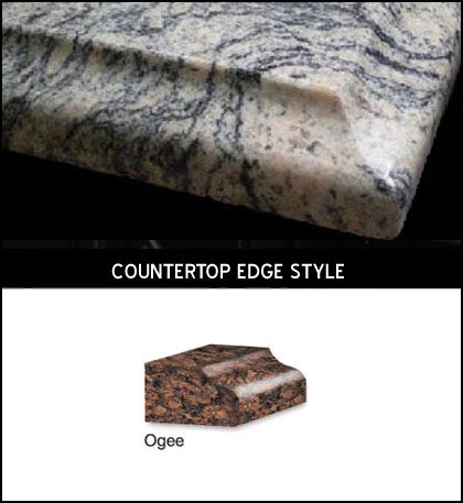 Pencil Edge Countertop - They offer a linear design, but no sharp corners or.