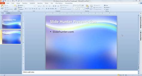 Abstract Curves 1 PowerPoint Template