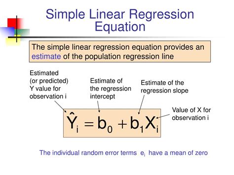 PPT - Chapter 4, 5, 24 Simple Linear Regression PowerPoint Presentation - ID:6614841