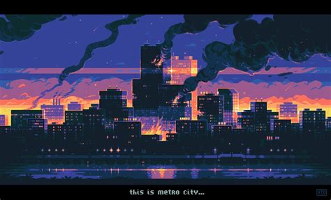 Yes I Do on Twitter: "Are you tired of cityscapes? I'm not #pixel #pixelart #digitalart #city # ...