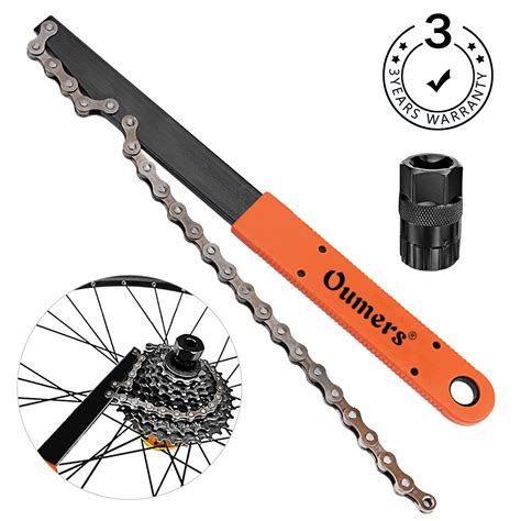 Oumers Bike Chain Tools Kit, Upgrade Rotor Lockring Removal Wrench ...