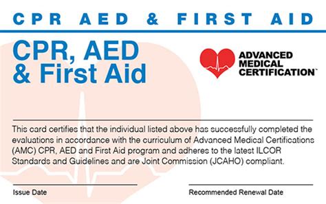 CPR, AED & First Aid Certification & Renewal - 100% Online