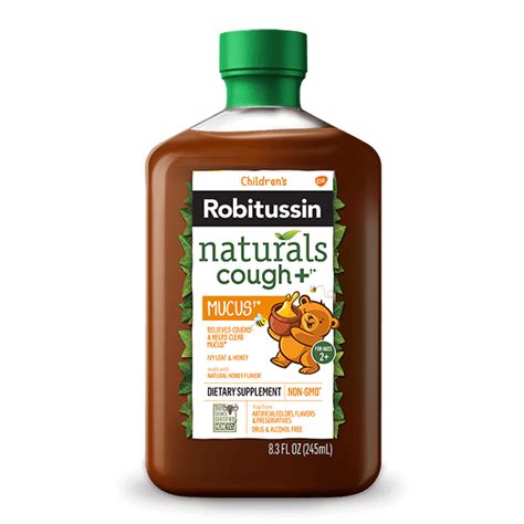 Children's Robitussin Naturals Cough+ Mucus†* Dietary Supplement