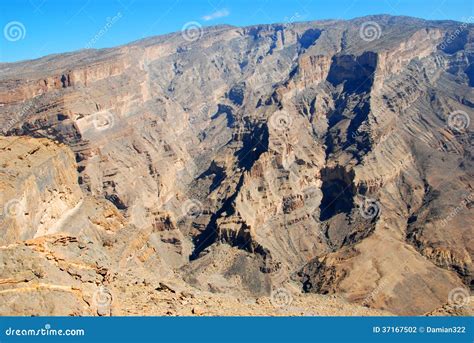 Oman, Mountains Landscape of Omani Great Canyon Stock Photo - Image of landscape, nature: 37167502