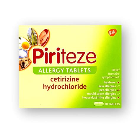 Piriteze Allergy Tablets 30’s – Welfare Pharmacy UK