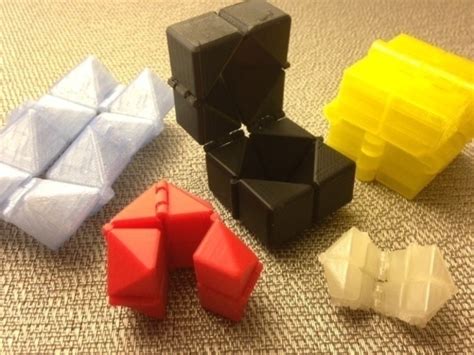 3D Printed Print-In-Place Fidget Cube by mathgrrl | Pinshape